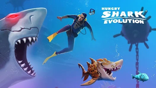 Play Hungry Shark Evolution Offline survival game